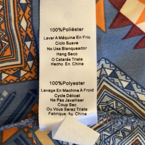 LuLaRoe Lindsay Geometric Art Western Tribal Print Cover Up Summer Beach‎ Sz M - Picture 12 of 12